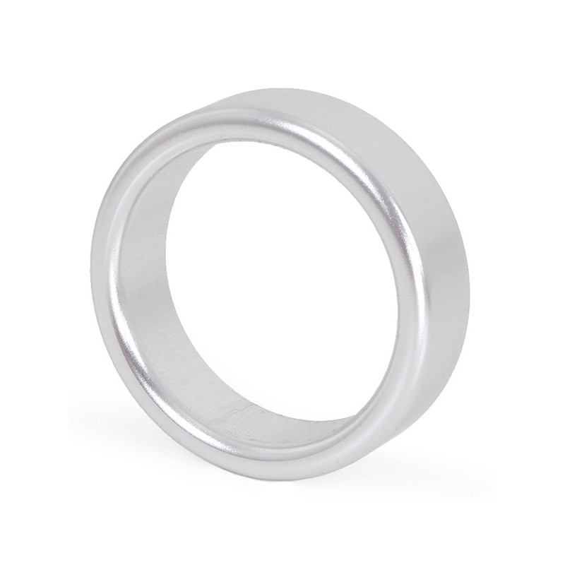 Kiotos Cockring en aluminium Circle 15mm Argenté